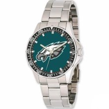 Football Watches - Philidelphia Eagles Men's Stainless Steel Watch