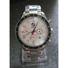 For Bmw Automatic Mechanical Men Watch Stainless Steel White Sports X5 X3 Z4 X6