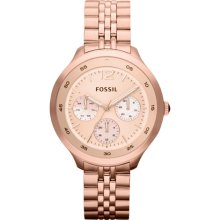 Fossil 'Editor' Bracelet Watch, 38mm Rose Gold