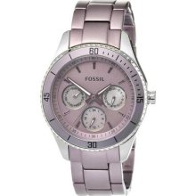 Fossil Stella Purple Aluminum & Stainless Steel Ultra Feminine Women's Watch