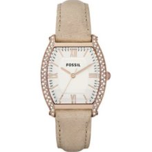 Fossil Wallace Leather Watch Sand