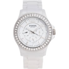 Fossil Women's Ceramic Glitz Multi-function Watch (CE1010)