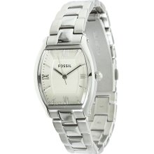 Fossil Women's Wallace ES3057 Silver Stainless-Steel Quartz Watch with Silver Dial