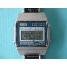 Fully Working Vinatge Blue Face Seiko M929 5000 Chronagraph Ditigal Lcd Watch