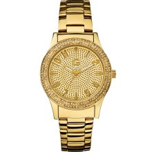 G by GUESS Gold-Tone Glitz Watch