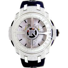 G-Unit 50 Cent GS3 White Dial Chronograph 1.45ct Diamond Men's Watch