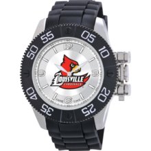 Game Time Watch, Mens University of Louisville Black Polyurethane Stra