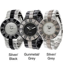 Geneva Platinum Women's Roman Numeral Link Watch