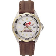 Gents Carolina Hurricanes All Star Watch With Leather Strap