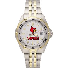 Gents NCAA University Of Louisville Cardinals Watch In Stainless Steel