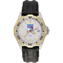 Gents New York Rangers All Star Watch With Leather Strap