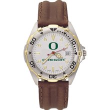 Gents University Of Oregon All Star Watch With Leather Strap