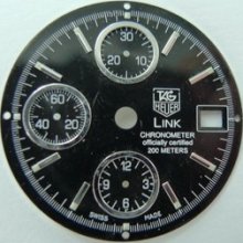 Genuine Tag Heuer Link Chronometer Black Dial.