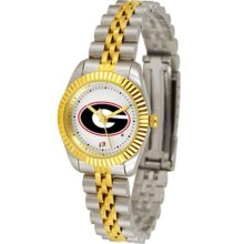 Georgia Bulldogs UGA Womens 23Kt Gold Watch