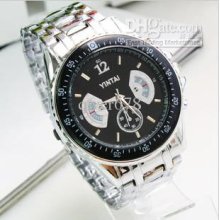 Gift New Version Big Dial Steel Belt Man Business Fashion Electronic