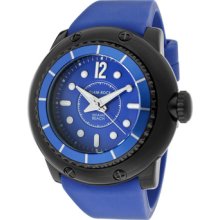 Glam Rock Watches Men's Miami Beach Blue Dial Blue Silicone Blue Silic