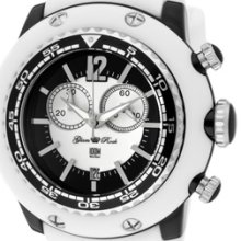 Glam Rock Watches Women's Miami Beach Chrono White/Black Dial White/Bl