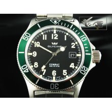 Glycine Watch Combat Sub 200m Automatic Green 42mm 3863.19AT2 V-MB