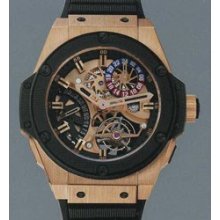 Gold King Power Tourbillon GMT (RG / Skeleton / Rubber)