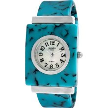 Golden Classic Women's Charming Tone Watch in Turquoise