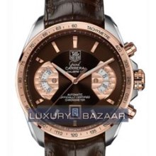 Grand Carrera Automatic Chronograph (SS - RG / Brown / Leather )