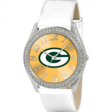 Green Bay Packers Women's Glitz White Watch