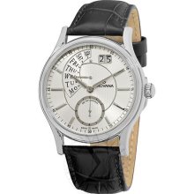 Grovana Mens Silver Retrograde Dial Quartz Watch 1718.1532