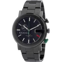 Gucci G-chrono 101g Ya101331 Mens Black Watch Swiss -regular $1,850