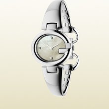 Gucci watch with stainless steel bracelet