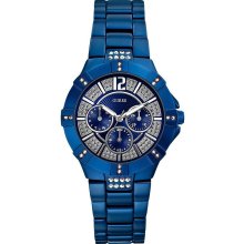 Guess Blue Aluminum Women's Watch U12657L7