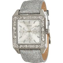 Guess Glitter Watch In Silver