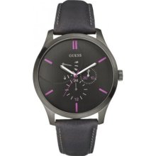 Guess Men's Analogue Watch W11162g1 With Black Dial