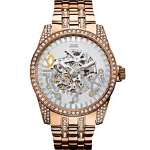 GUESS Rose Gold-Tone Exhibition Watch