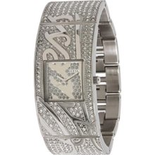 Guess Women's U20004L1 Silver Stainless-Steel Quartz Watch with Silver