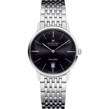 Hamilton H38455131 Watch Intra Matic Mens - Black Dial