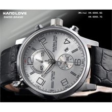 Handlove Handlove Imported Leather Glossy White Dial Menâ€²s Watch