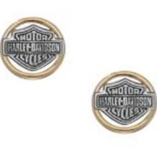 HarleyÂ® StamperÂ® Womens Bar & Shield Earrings He7239