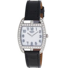 Hermes Ct1230212 Original Diamonds Quartz Stainless Steel Women's Watch