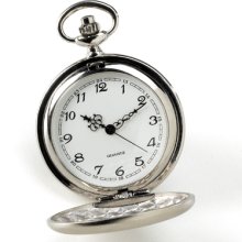 High Polish Silver Pocket Watch