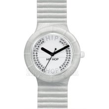 Hip Hop Crystals Nano Absolute White Watches