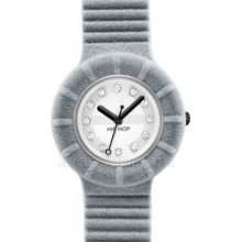 Hip Hop Velvet Touch Grey Velvet Watches