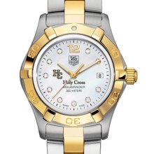 Holy Cross TAG Heuer Watch - Women's 2-Tone Aquaracer w/ Diamond Dial