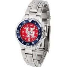 Houston Cougars Women's Stainless Steel Dress Watch