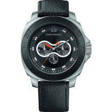 Hugo Boss 1512672 Men's Watch Black Leather