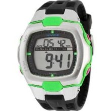 Hype Mens 341010GNBK Chronograph Square Shaped Lime Green and