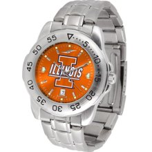 Illinois Fighting Illini Mens Sport Anochrome Watch