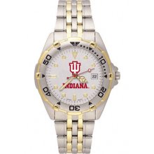 Indiana Hoosiers Logo Men's All Star Bracelet Watch LogoArt