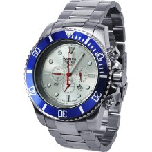 Insignum Tornado Silver - Blue Divers Chronograph Wrist Watch