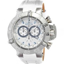 Invicta 10160 Men's Subaqua Noma 4 Leather Band White Dial Watch