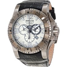 Invicta 10521 Excursion Reserve Chronograph Black Leather Men's Watch